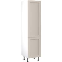 Kitchen Kit Flatpack Shaker Kitchen Cabinet Tall Larder Unit Ultra Matt 500mm in Light Grey MFC