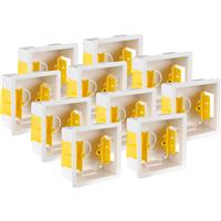 Appleby Dry Lining Boxes 1 Gang 35mm Trade Pack (10 Pack) Plastic