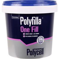 Polycell Trade Polyfilla Ready Mixed One Fill Filler 1L in White