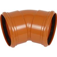 Aquaflow Double Socket Bend 160mm 45deg in Terracotta