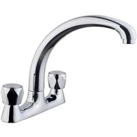 Ebb and Flo Ebb + Flo Contract Deck Mixer Kitchen Tap in Chrome Rubber