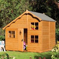 Rowlinson Playaway Swiss Cottage 219cm (h) x 250cm (w) x 208cm (d) in Natural Timber