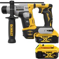 DeWalt 18V XR Ultra Compact SDS+ Cordless Rotary Hammer Drill 2 x 5.0Ah in Yellow