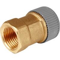 Unbranded Female Adaptor 15mm x 1/2" BSPP in Gold Plastic