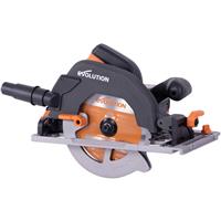 Evolution R185CCSX+ 185mm Multi-Material Track Compatible Circular Saw 230V Aluminium