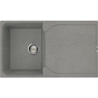 Reginox Ego Reversible Compact Composite Kitchen Sink & Drainer Single Bowl in Titanium Granite Composite