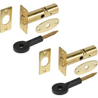 Eclipse Rack Bolt (2 Pack) in Brass