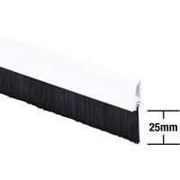 Stormguard Concealed Fix Bottom Door Brush 914mm in White PVC