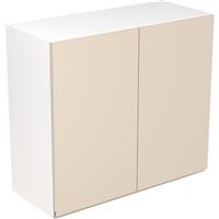 Kitchen Kit Flatpack J-Pull Kitchen Cabinet Wall Unit Super Gloss 800mm in Cashmere MFC