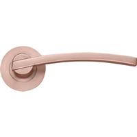 Stanza Adria Lever on Rose Door Handles Gold (Pair) in Tuscan Rose