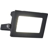 Lutec Halo Slim LED Floodlight IP65 20W 1900lm 4000K in Black Rubber