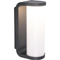 Lutec Adalyn IP44 LED Wall Light 10w 600lm in Dark Grey Aluminium