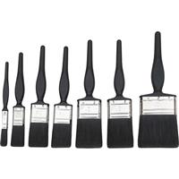 Unbranded All Purpose Paintbrush Set 7 Piece in Black