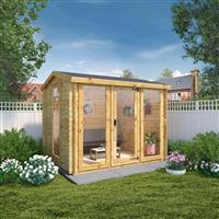 Mercia Kielder Log Cabin - 19mm 3m x 2.5m in Natural Timber