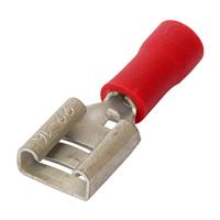 Spade Type Connectors Female 1.5mm (100 Pack) in Red