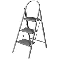 Werner Handy Step Stool 3 Tread SWH 2.43m in Grey Steel