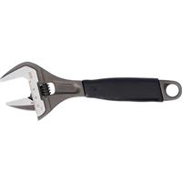 Bahco Wide Jaw Adjustable Wrench 8" in Grey Rubber