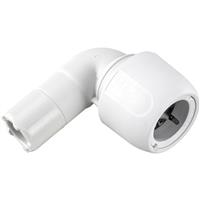 Hep2O 90 Spigot Elbow 22mm in White Plastic