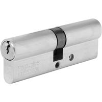 ERA 1 Star 6 Pin Double Euro Cylinder 45-55mm Satin Nickel in Silver