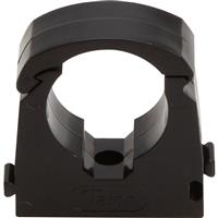 Talon Hinged Clip 15mm (20 Pack) in Black Plastic