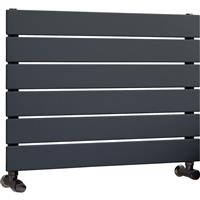 Ximax Oxford Single Horizontal Designer Radiator 445 x 600mm 1007Btu in Anthracite Steel