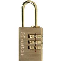 Master Lock Combination Padlock 20 x 56 x 14mm in Brass Steel