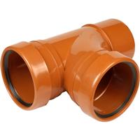 Aquaflow Equal Junction 110mm 92.5deg Double in Terracotta