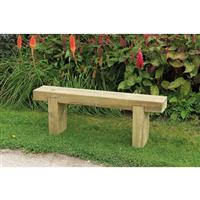 Forest Garden Sleeper Bench 44.7cm (h) x 120cm (w) x 20cm (d) Timber