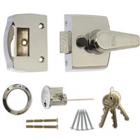 ERA Replacement Nightlatch Door Lock 40mm Polished in Chrome Brass