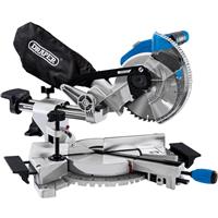 Draper D20 20V Brushless 185mm Sliding Compound Mitre Saw Body Only Aluminium