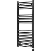 Towelrads Richmond Thermostatic Towel Radiator 1186 x 450mm 1365Btu in Black Steel