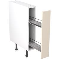 Kitchen Kit Flatpack Shaker Kitchen Cabinet Pull Out Base Unit Ultra Matt 150mm in Cashmere MFC