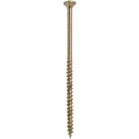 ForgeFast Multi Purpose Self Drilling Wood Screw 6.0 x 130mm (100 Pack) in Gold Steel