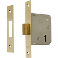 ERA 3 Lever Mortice Deadlock 64mm in Brass