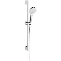 Hansgrohe Crometta 100 EcoSmart Single Spray Shower Kit in Chrome Brass