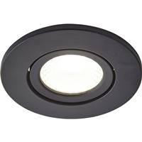 Spa Lighting Spa Integrated LED 5W Fire Rated Adjustable IP65 Downlight Satin 500lm 4000K in Black Steel