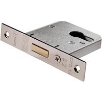 Eurospec Euro Profile Deadlock 3" Polished Nickel in Silver