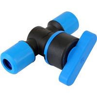 JG Speedfit MDPE Stop Tap 32mm in Black/Blue
