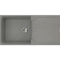 Reginox Ego Reversible Composite Kitchen Sink & Drainer Single Bowl in Titanium Granite Composite