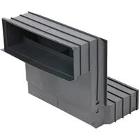 Unbranded 9 x 3 Telescopic Vent in Black