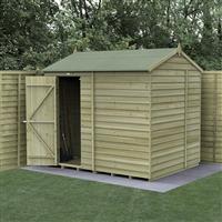 Forest 4LIFE Reverse Apex Shed 8 x 6 in Natural Timber