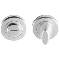 Serozzetta Thumbturn Escutcheon Satin Chrome in Silver