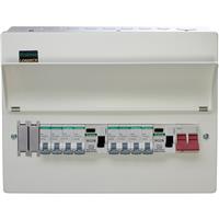 Crabtree Loadstar 10W Consumer Unit + 8 MCBs 63A Type A RCDs