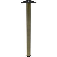 Rothley Worktop Leg 60mm x 870mm Antique in Brass Steel