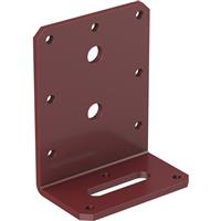 Powapost Dual Coated Timber Fixing Bracket 85 x 40 x 75mm wide Powder Coated Steel