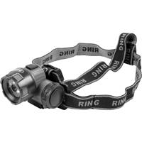 Ring Automotive Ring LED Head Torch 50lm in Grey ABS