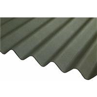 Unbranded Corrugated Bitumen Sheet Green 2m x 930mm 5 Pack (5 Pack)