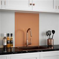 Splashback Self-Adhesive Glass 600 x 750mm in Copper