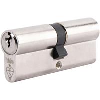 Yale 1 Star 6 Pin Double Euro Cylinder 30-10-30mm in Nickel Brass