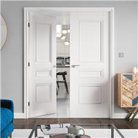 JB Kind Osborne 3P O/S Primed Internal Door 35 x 1981 x 838mm in White Mdf